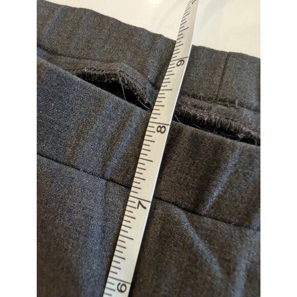 ISDA & Co Dark Grey Trousers XS Straight Leg Stretch Dress Pants Work Career - Picture 6 of 6